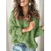 Casual Women V  Neck Long Sleeve Sweaters