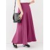 Pure Color Pleated Zipper Loose Casual Wide Leg Pants For Women